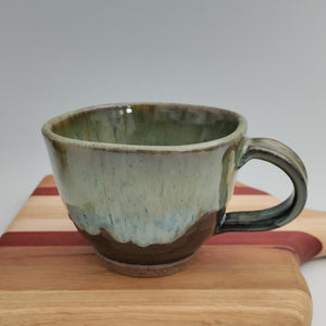 Green square mug