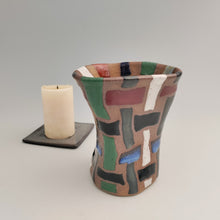 Load image into Gallery viewer, Small basket weave vase
