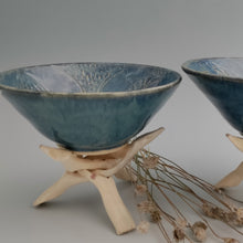 Load image into Gallery viewer, Carved blue bowl- small

