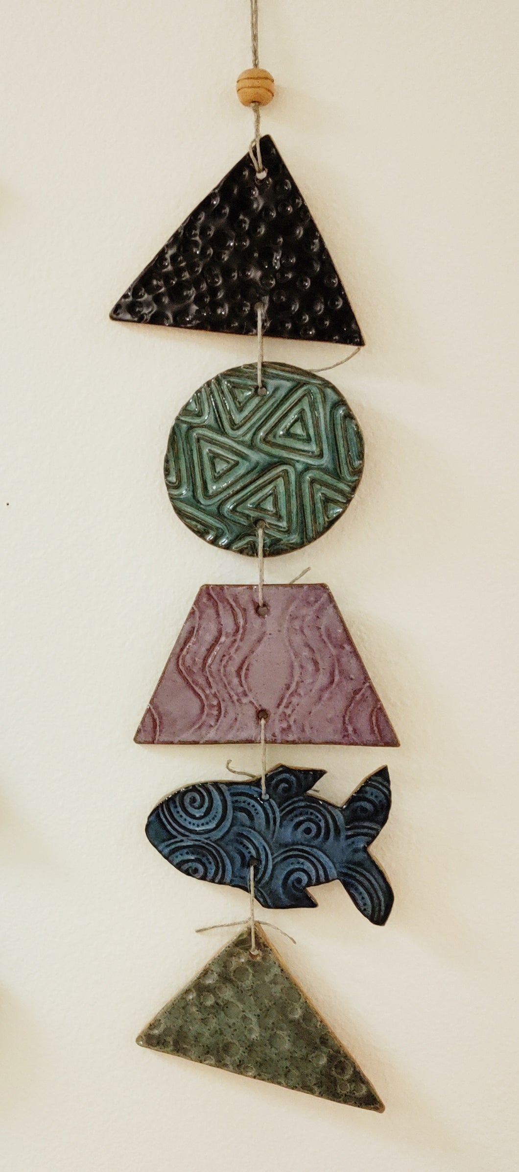 Wall hanging -fishy & geometric