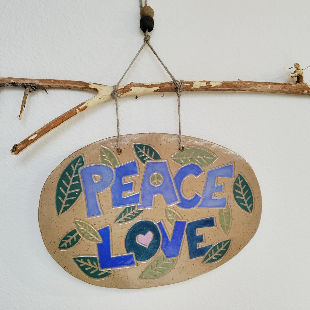 Peace & Love -Wall hanging