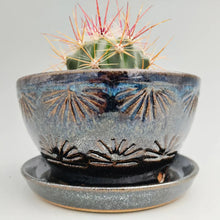 Load image into Gallery viewer, Dark blue sparkly little planter
