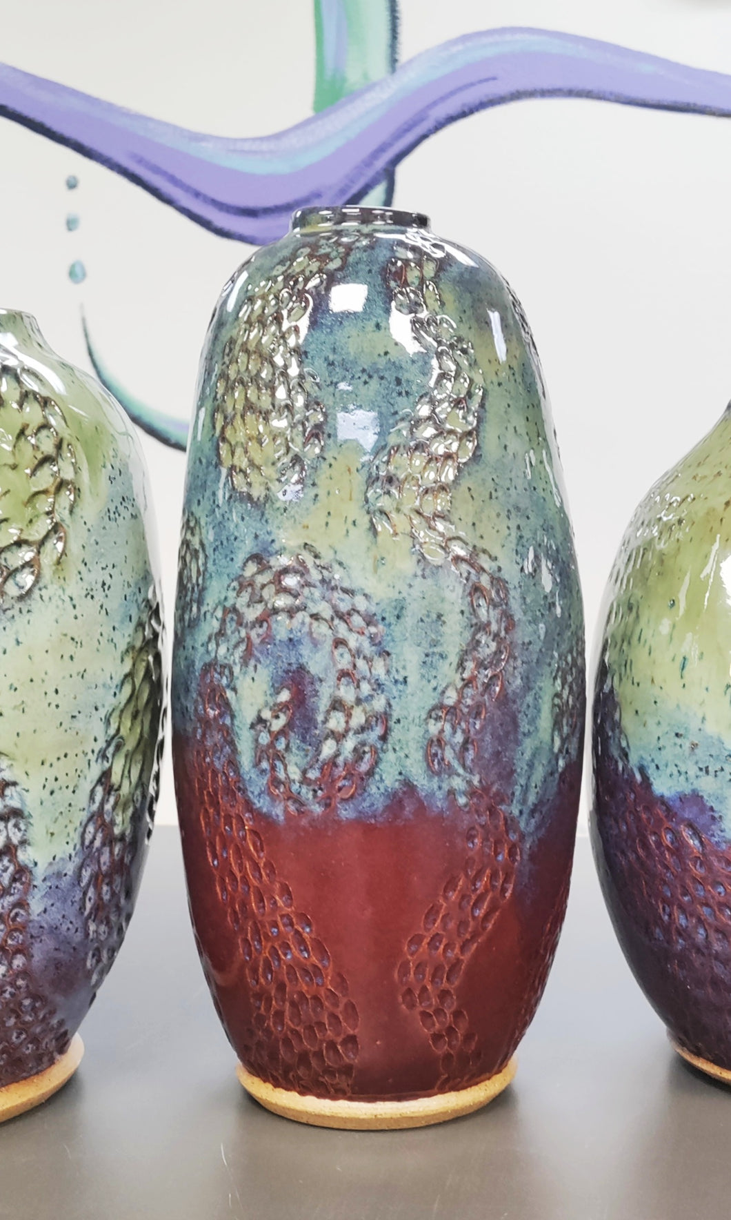 Vase -fun with color & carving