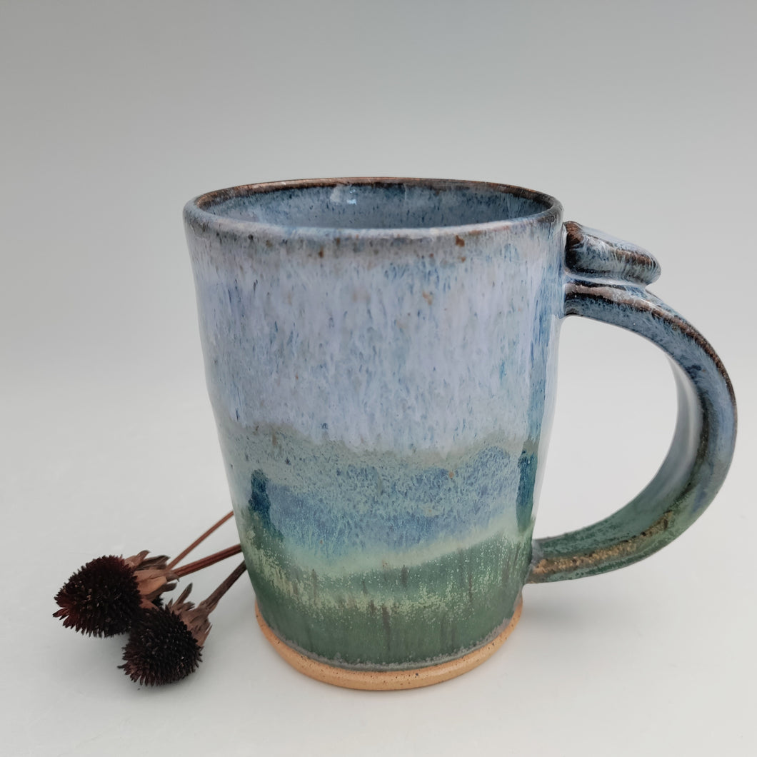 Periwinkle & green mug