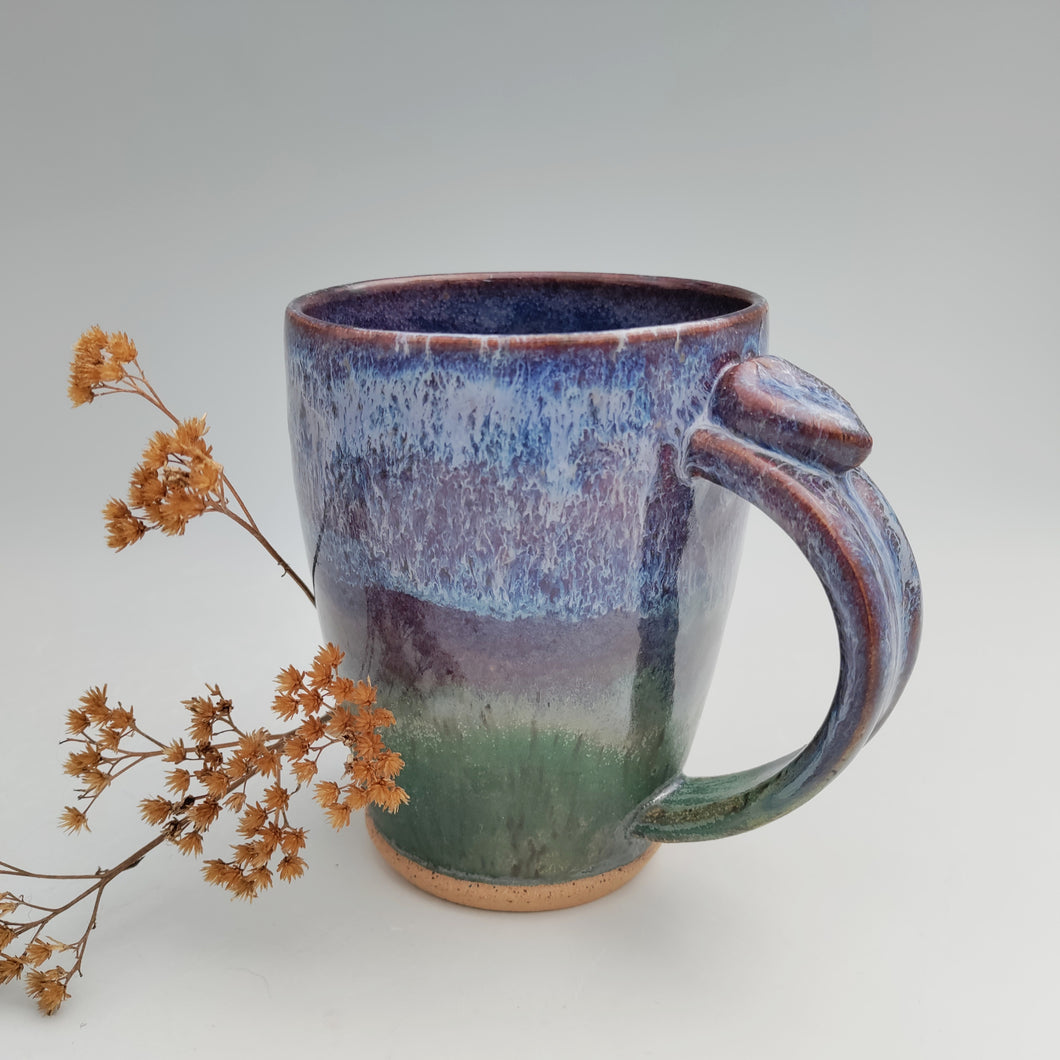 Violet & green mug