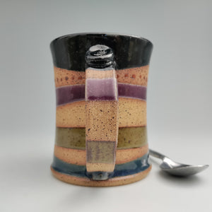 Funky color stripe mug