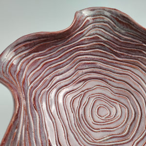 Purple tree ring bowl