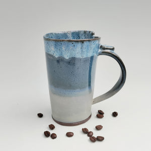 Skinny blue mug