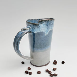 Skinny blue mug