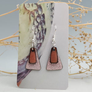 Salmon & pink earrings