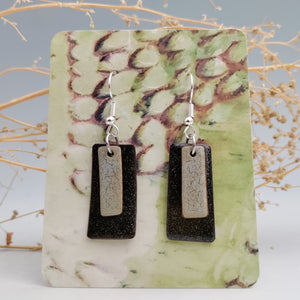 Cosmic rectangle earrings