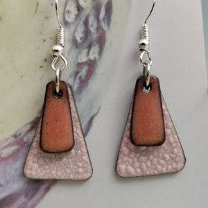 Salmon & pink earrings